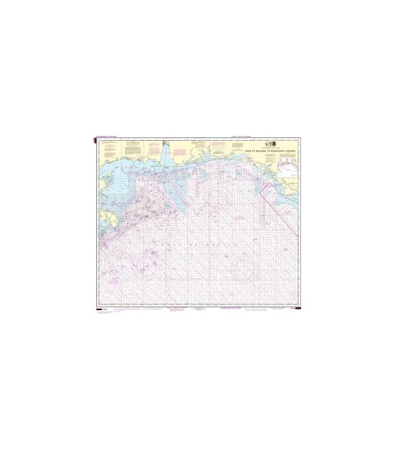 NOAA Chart 1115A Cape St. George to Mississippi Passes (Oil and Gas Leasing Areas)