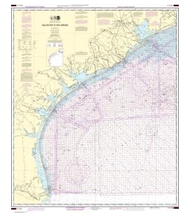 NOAA Chart 1117A Galveston to Rio Grande (Oil and Gas Leasing Areas)