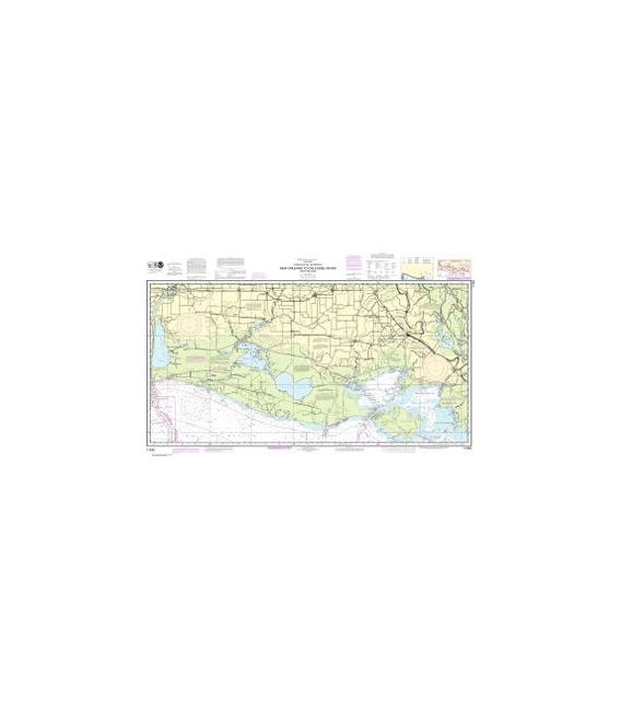 NOAA Chart 11345 Intracoastal Waterway New Orleans to Calcasieu River West Section