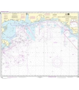 NOAA Chart 11360 Cape St. George to Mississippi Passes