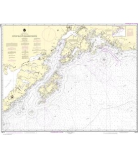 NOAA Chart 16013 Cape St. Elias to Shumagin Islands - Semidi Islands