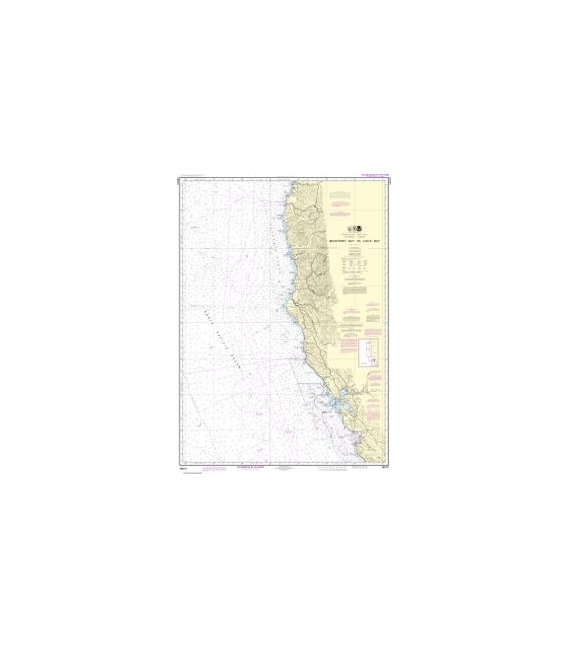 NOAA Chart 18010 Monterey Bay to Coos Bay