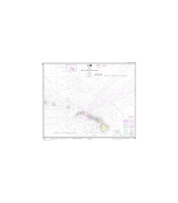 NOAA Chart 19007 Hawai&lsquo - i to French Frigate Shoals