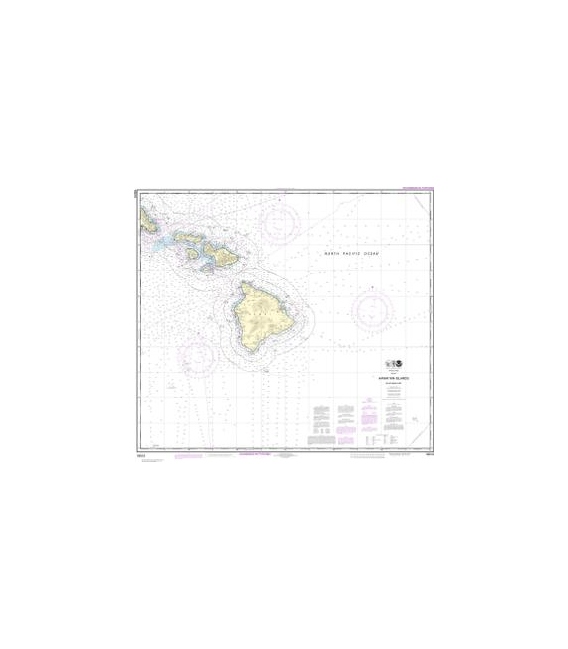 NOAA Chart 19010 Hawaiian Islands Southern Part