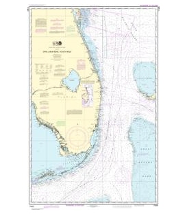 NOAA Chart 11460 Cape Canaveral to Key West