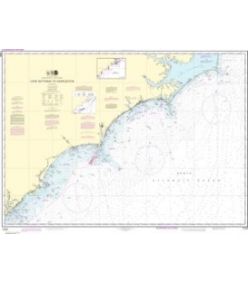 NOAA Chart 11520 Cape Hatteras to Charleston