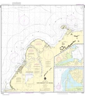 NOAA Chart 16240 Cape Ramonzof to St. Michael - St. Michael Bay - Approaches to Cape Ramanzof
