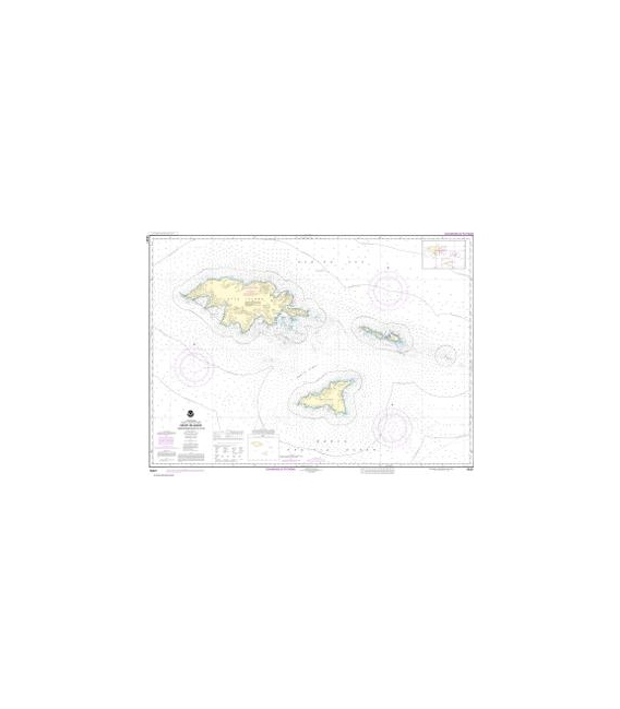 NOAA Chart 16421 Ingenstrem Rocks to Attu Island