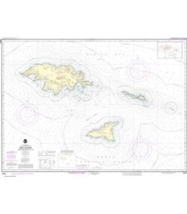 NOAA Chart 16421 Ingenstrem Rocks to Attu Island