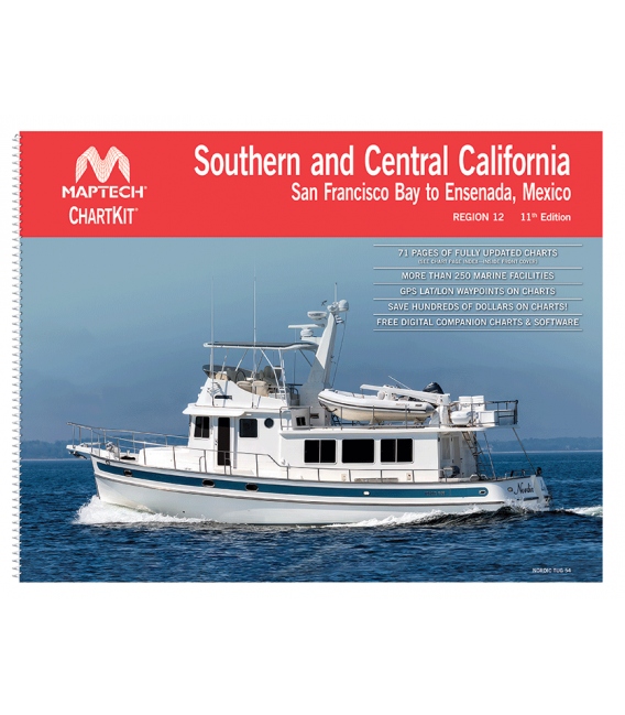 Maptech ChartKit Region 12: Southern and Central California: San Francisco Bay to Ensenada, Mexico - 11th Edition, 2024