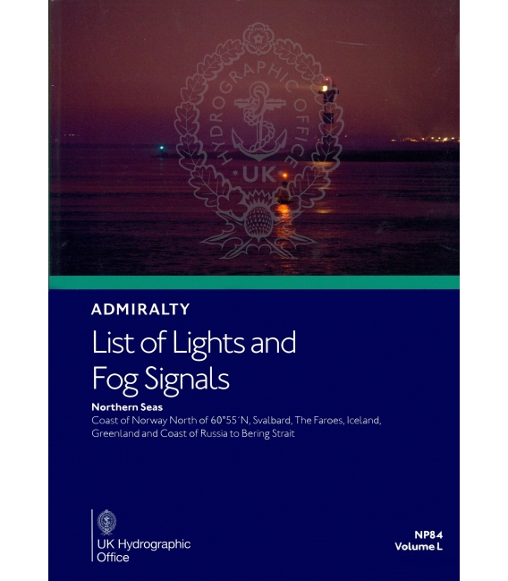 NP84 Admiralty List of Lights and Fog Signals Volume L: Northern Seas Coast of Norway north of Lat 60° 55'N, 5th Edition 2025