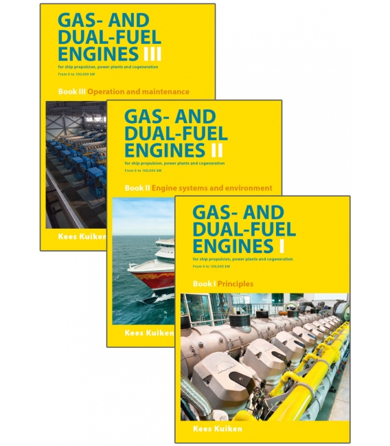 e-Reader: Gas and Dual-Fuel Engines for Ship Propulsion, Power Plants and Cogeneration from 0 to 100,000 kW (3-book set) (1st Ed