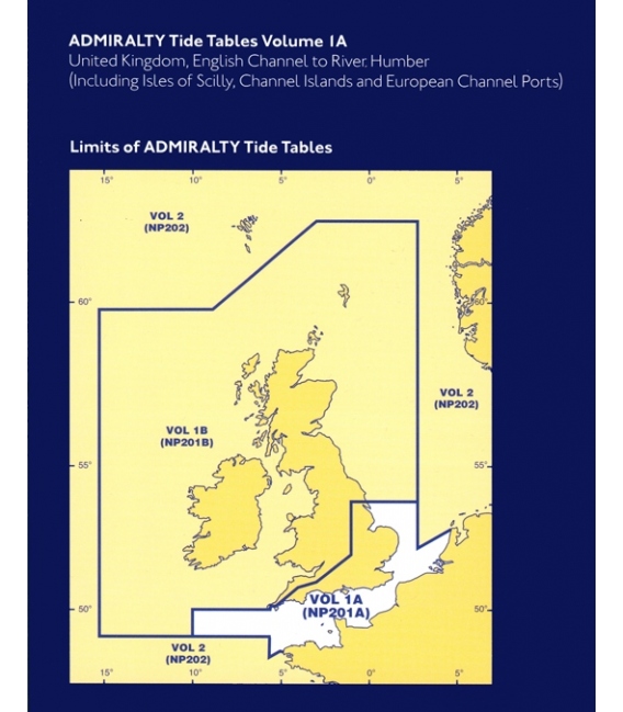 NP201A Admiralty Tide Tables (ATT) Volume 2, Europe (excluding UK & Ireland), Mediterranean Sea & Atlantic Ocean, 2027 Edition