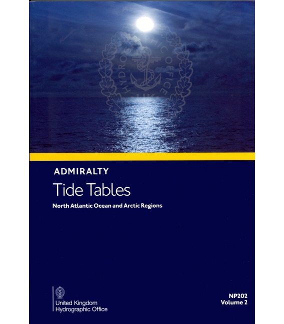 NP202 Admiralty Tide Tables (ATT) Volume 2, North Atlantic Ocean and Arctic Regions, 2027 Edition