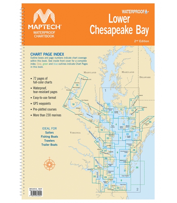 Lower Chesapeake Bay Waterproof Chartbook, 2nd Edition, 2026