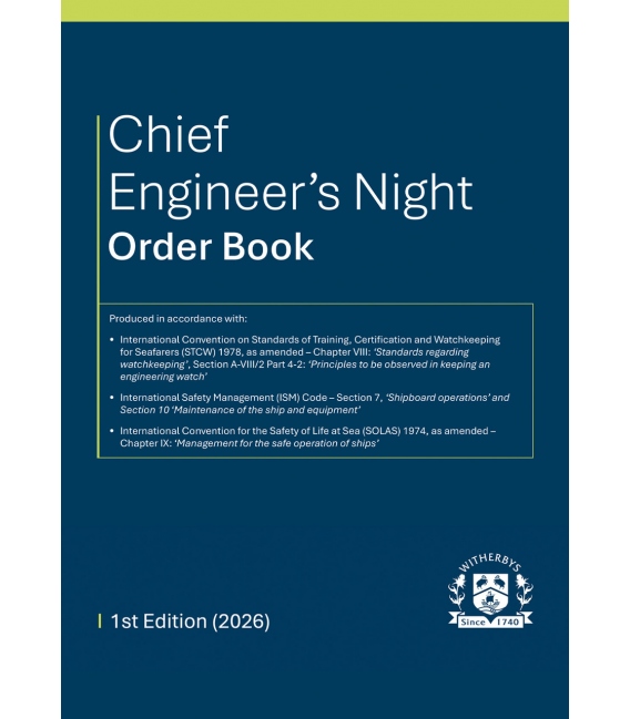 Chief Engineer's Night Order Book (1st Edition, 2026)