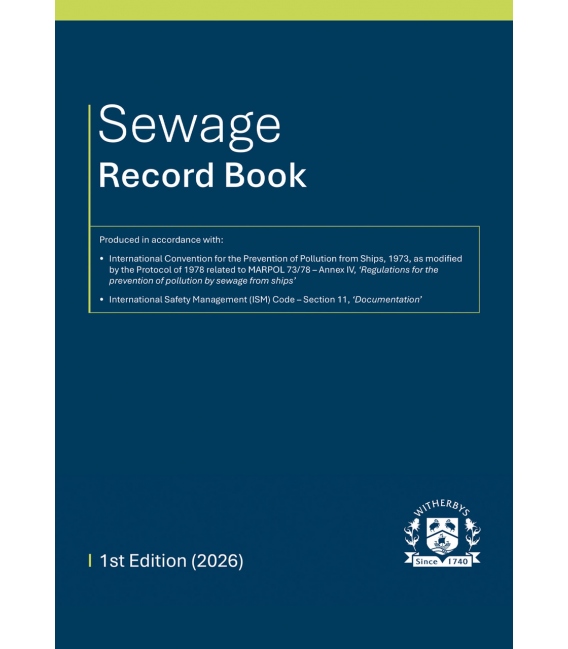 Sewage Record Book (1st Edition, 2026)