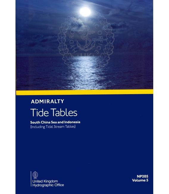 NP205 Admiralty Tide Tables (ATT) Volume 5, South China Sea and Indonesia (including Tidal Stream Tables), 2027 Edition