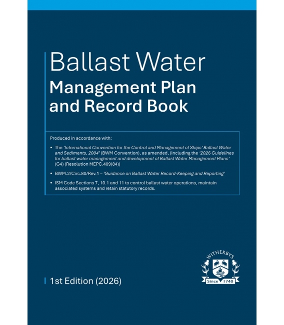 Ballast Water Management Plan and Record Book (1st Edition, 2026)
