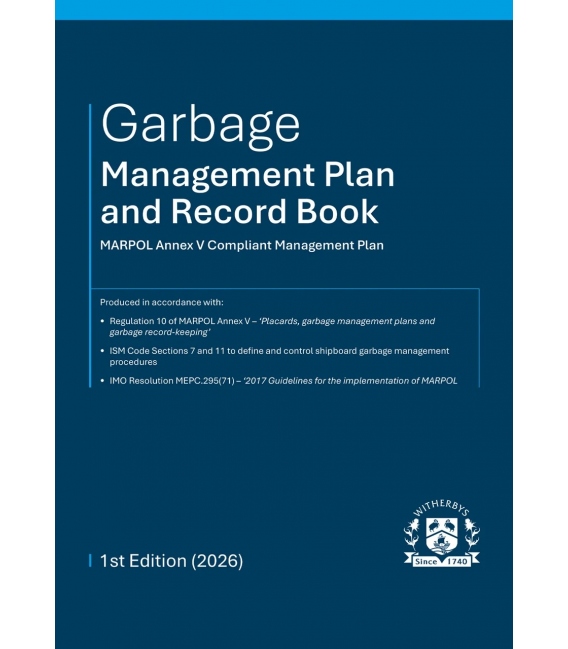 Garbage Management Plan and Record Book (1st Edition, 2026)