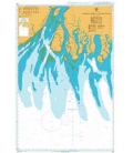 British Admiralty Nautical Chart 123 Approaches to Hugli River
