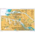 British Admiralty Nautical Chart 124 Noordzeekanaal including Ijmuiden, Zaandam and Amsterdam