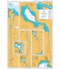 British Admiralty Nautical Chart 233 Suez Canal (Qanat as Suways)