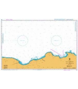 British Admiralty Nautical Chart 252 Cap Corbelin to Cap Takouch