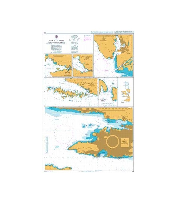 Ploce and Split with Adjacent Harbours- Channels and Anchorages 