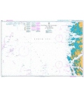 British Admiralty Nautical Chart 299 Statfjord and Gullfaks Oil Fields to Mongstad