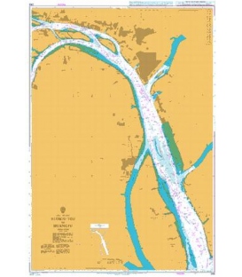 British Admiralty Nautical Chart 346 Nizhou Tou to Huangpu
