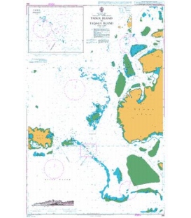 British Admiralty Nautical Chart 386 Yadua Island to Yaqaga Island