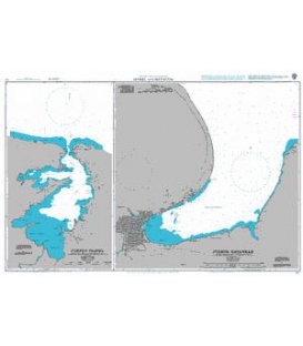 British Admiralty Nautical Chart 411 Mariel and Matanzas
