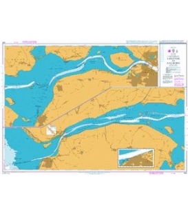 British Admiralty Nautical Chart 428 Logstor to Aalborg