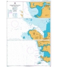 British Admiralty Nautical Chart 492 Mormugao and Panaji with Approaches