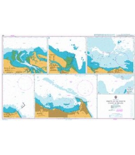 British Admiralty Nautical Chart 526 Ports on the North Coast of Brazil
