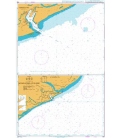British Admiralty Nautical Chart 538 Approaches to Paradip