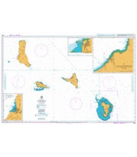 British Admiralty Nautical Chart 563 Comores