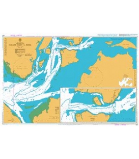 British Admiralty Nautical Chart 623 Tagrin Point to Pepel
