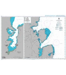 British Admiralty Nautical Chart 649 Approaches to Nacala