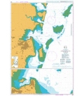 British Admiralty Nautical Chart 663 Approaches to Tanga