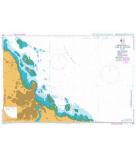 British Admiralty Nautical Chart 674 Approaches to Dar es Salaam