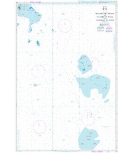 British Admiralty Nautical Chart 717 Seychelles Group to Nazareth Bank and Agalega Islands