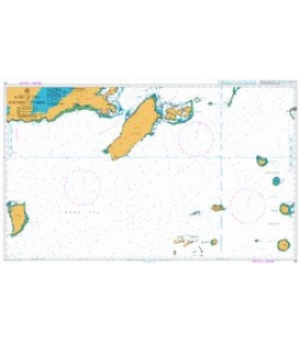British Admiralty Nautical Chart 751 Koro Island to Northern Lau Group
