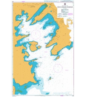 British Admiralty Nautical Chart 816 Trincomalee Harbour