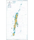 British Admiralty Nautical Chart 825 Andaman Islands
