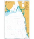 British Admiralty Nautical Chart 826 Yangon (Rangoon) River to Heinze Islands