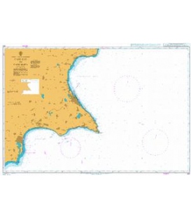 British Admiralty Nautical Chart 851 Cape Kiti to Cape Eloea