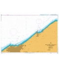 British Admiralty Nautical Chart 860 Approaches to Casablanca and Mohammedia