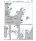 Britsh Admiralty Nautical Chart 895 Plans in Sumbawa and Flores